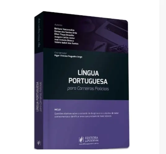 Capa da obra Língua Portuguesa para Carreiras Policiais.