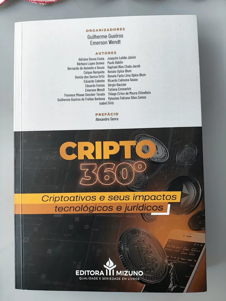 Capa da obra Cripto 360°: Criptoativos e seus Impactos Tecnológicos e Jurídicos.